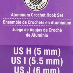 Budget 😉 Aluminum Crochet Hook Set by Loops & Threads®, H-J 🎉