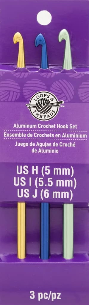 Budget π Aluminum Crochet Hook Set by Loops & Threads®, H-J π 3 Budget π Aluminum Crochet Hook Set by Loops & Threads®, H-J π