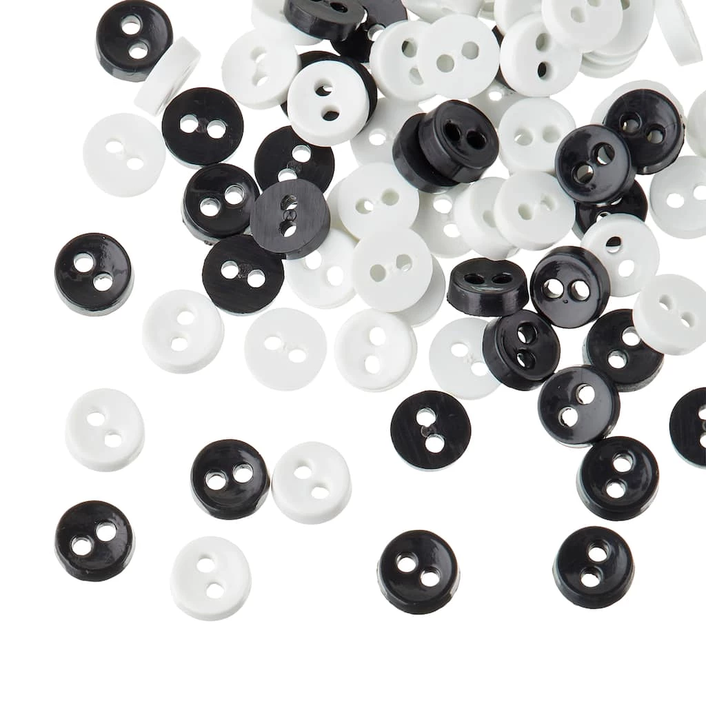 Hot Sale ✨ Favorite Findings™ Mini Buttons, Black & White by Loops & Threads® ✨ 3 Hot Sale ✨ Favorite Findings™ Mini Buttons, Black & White by Loops & Threads® ✨