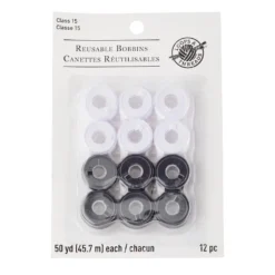 Deals ✔️ Loops & Threads™ Reusable Bobbins, Black & White ⭐
