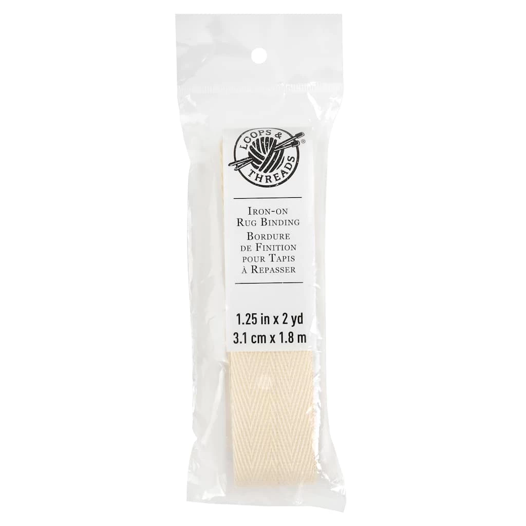 Budget β€οΈ Iron-On Rug Binding by Loops & Threads™, 2yd. π 3 Budget β€οΈ Iron-On Rug Binding by Loops & Threads™, 2yd. π