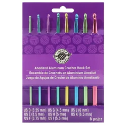 Top 10 😍 Anodized Aluminum Crochet Hook Set by Loops & Threads®, D-K 🎁 -Cheap The Yarnova Store 10248702 1