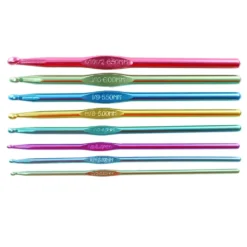 Top 10 😍 Anodized Aluminum Crochet Hook Set by Loops & Threads®, D-K 🎁