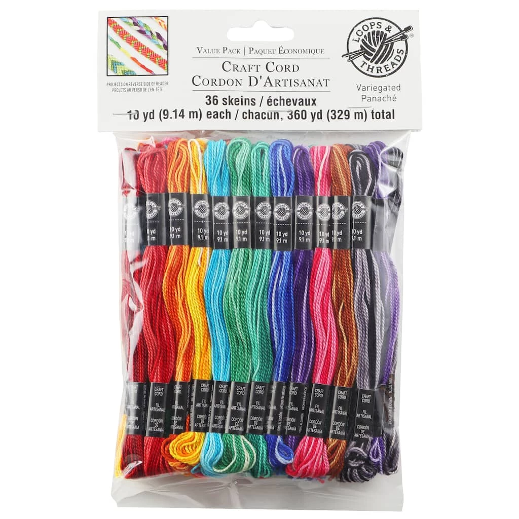 Promo β Variegated Craft Cord by Loops & Threads™, 36ct. π 4 Promo β Variegated Craft Cord by Loops & Threads™, 36ct. π - Image 2