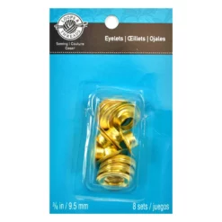 Deals 👍 12 Packs: 8 ct. (96 total) Gold Eyelets by Loops & Threads™ 🥰 -Cheap The Yarnova Store 10340574 1