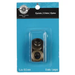 Best Pirce ⌛ 12 Packs: 8 ct. (96 total) 3/8" Antique Brass Eyelets by Loops & Threads™ ✔️ -Cheap The Yarnova Store 10354197 1