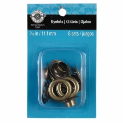 Cheap 🌟 12 Packs: 8 ct. (96 total) 7/16" Antique Brass Eyelets by Loops & Threads™ 😀 -Cheap The Yarnova Store 10354201