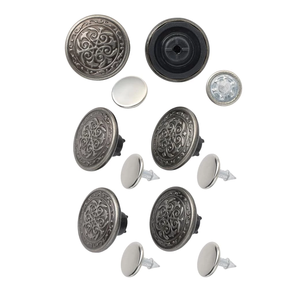 Top 10 βοΈ Silver Filigree Jean Buttons by Loops & Threads™ π 3 Top 10 βοΈ Silver Filigree Jean Buttons by Loops & Threads™ π
