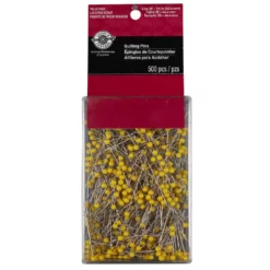 Best deal 🔔 12 Packs: 500 ct. (6,000 total) 1.75" Yellow Ball Quilting Pins by Loops & Threads™ 🔥 -Cheap The Yarnova Store 10354316