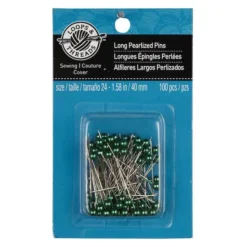 Brand new 💯 12 Packs: 100 ct. (1,200 total) Long Pearlized Pins by Loops & Threads™ ✔️ -Cheap The Yarnova Store 10453555