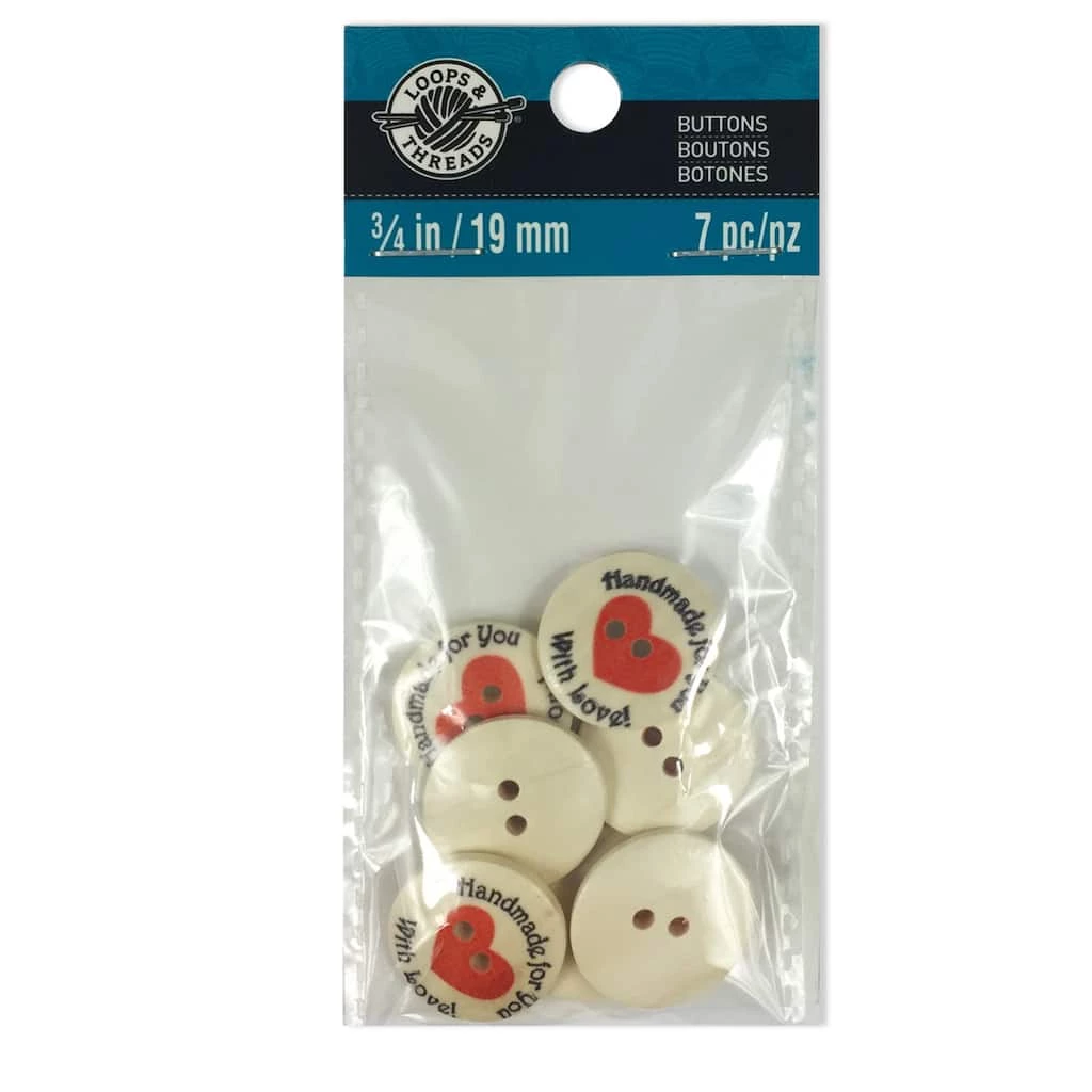 Cheap π 12 Packs: 7 ct. (84 total) Handmade For You Buttons by Loops & Threads® β¨ 5 Cheap π 12 Packs: 7 ct. (84 total) Handmade For You Buttons by Loops & Threads® β¨ - Image 3