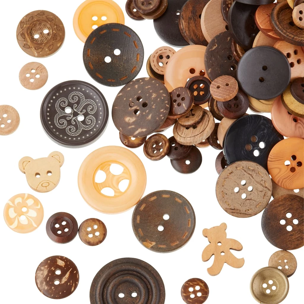 Cheap π Wooden & Coconut Buttons By Loops & Threads® π 5 Cheap π Wooden & Coconut Buttons By Loops & Threads® π - Image 3