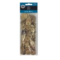 Top 10 🧨 12 Pack: Light Brown Wooden Buttons Set by Loops & Threads® ❤️