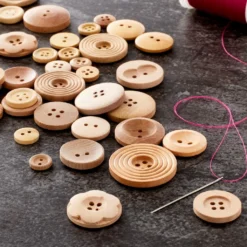 Cheapest ⌛ Light Brown Wooden Buttons By Loops By Loops & Threads® ❤️ -Cheap The Yarnova Store 10509318 20