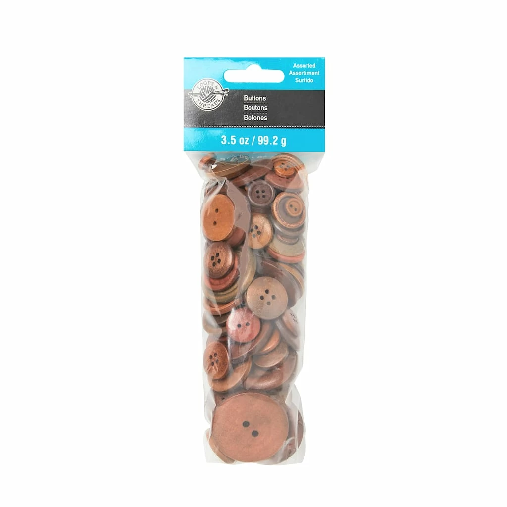 Best deal π Brown Wooden Buttons By Loops & Threads® β¨ 3 Best deal π Brown Wooden Buttons By Loops & Threads® β¨
