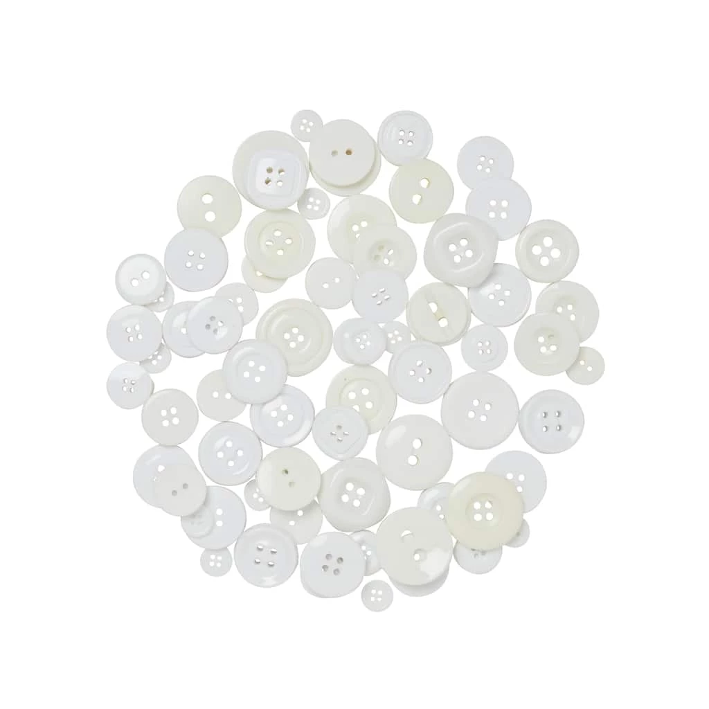 Top 10 π White Buttons Value Pack By Loops & Threads® π₯ 5 Top 10 π White Buttons Value Pack By Loops & Threads® π₯ - Image 3
