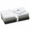Buy 🌟 Black, Gray & White Solid Fabric Bundle by Loops & Threads® ✨