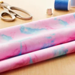 Cheapest 🎉 Pink & Blue Cotton Fabric by Loops & Threads™ 😀 -Cheap The Yarnova Store 10631289 20