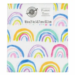 Budget 🥰 Multicolor Rainbow Cotton Fabric by Loops & Threads™ 😍