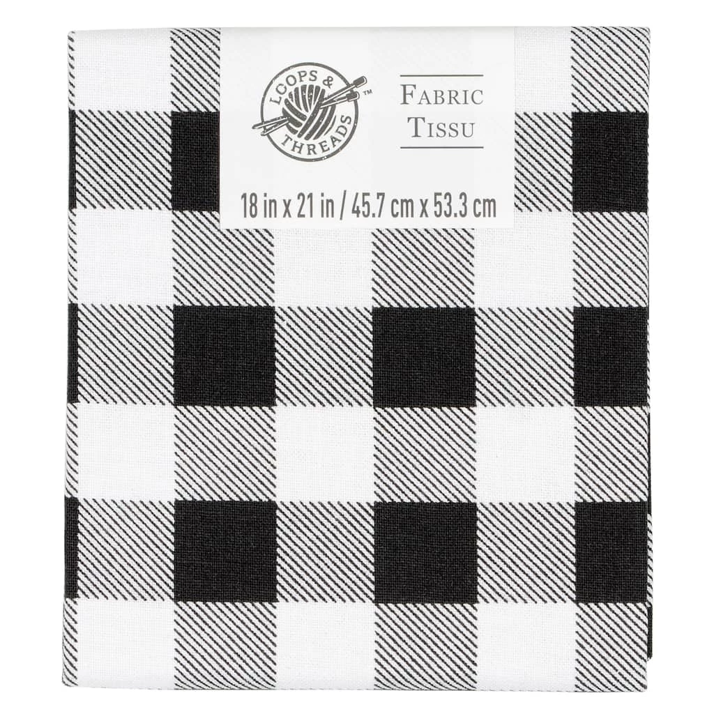 Best deal π Black Check Cotton Fabric by Loops & Threads™ π 3 Best deal π Black Check Cotton Fabric by Loops & Threads™ π