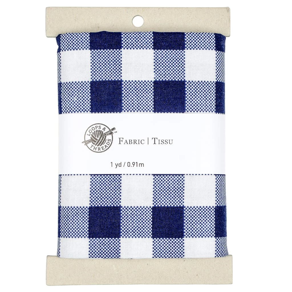 Best Sale ✨ Navy & White Buffalo Check Cotton Fabric Bundle by Loops & Threads™ ⌛ 3 Best Sale ✨ Navy & White Buffalo Check Cotton Fabric Bundle by Loops & Threads™ ⌛