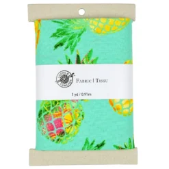 Promo 🎁 Turquoise Pineapple Cotton Fabric Bundle by Loops & Threads™ 😍