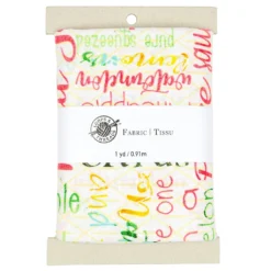 Deals 😀 Colorful Words Cotton Fabric Bundle by Loops & Threads™ ⌛