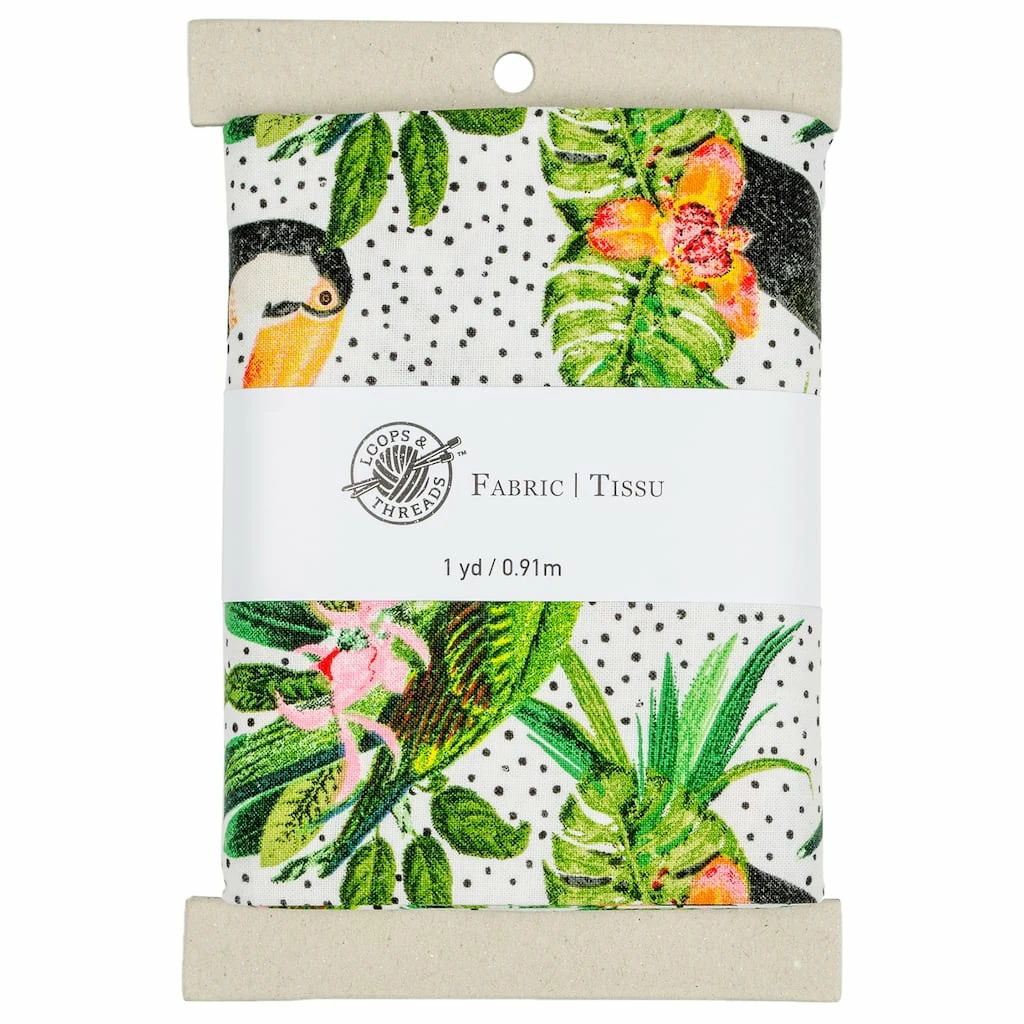 Deals ⭐ Tropical Cotton Fabric Bundle by Loops & Threads™ ⭐ 3 Deals ⭐ Tropical Cotton Fabric Bundle by Loops & Threads™ ⭐