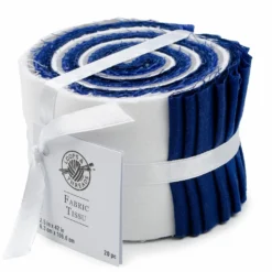New ❤️ Blue & White Cotton Fabric Strips by Loops & Threads™ 👏