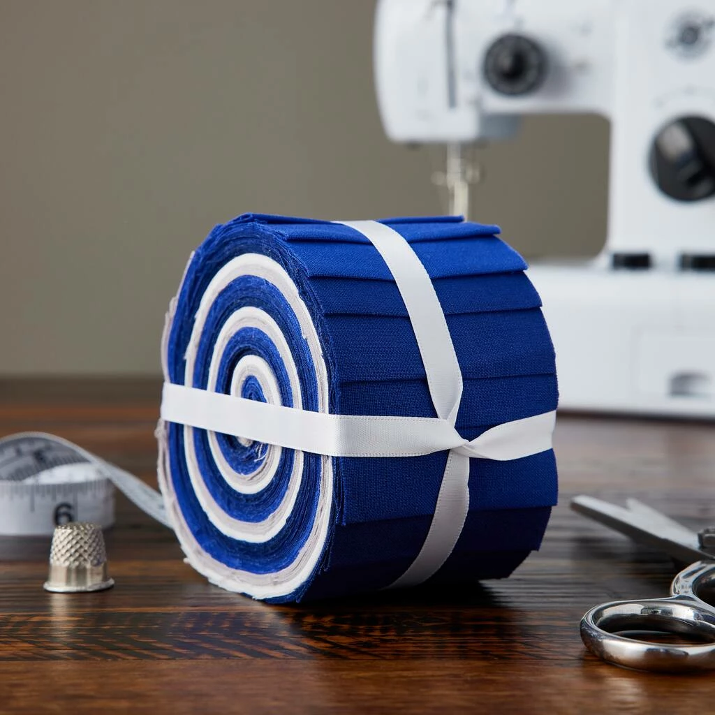 New β€οΈ Blue & White Cotton Fabric Strips by Loops & Threads™ π 4 New β€οΈ Blue & White Cotton Fabric Strips by Loops & Threads™ π - Image 2