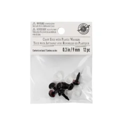 Best deal ✔️ 12 Pack: 9mm Craft Eyes with Plastic Washers by Loops & Threads™ 🛒 -Cheap The Yarnova Store 10651094 3 1