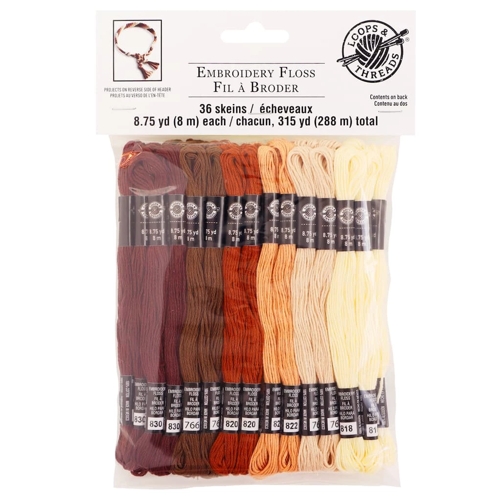 Deals π 12 Packs: 36 ct. (432 total) Shades of Us Embroidery Floss by Loops & Threads® π€© 3 Deals π 12 Packs: 36 ct. (432 total) Shades of Us Embroidery Floss by Loops & Threads® π€©