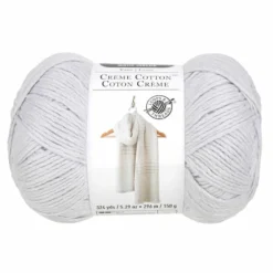 New ⌛ 15 Pack: Crème Cotton™ Yarn by Loops & Threads® ⌛ -Cheap The Yarnova Store 10663315 1 1