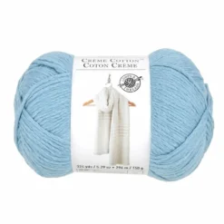 New ⌛ 15 Pack: Crème Cotton™ Yarn by Loops & Threads® ⌛ -Cheap The Yarnova Store 10663318 1