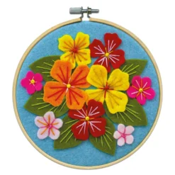 Cheap ⌛ Pastel Flowers Felt Applique Kit by Loops & Threads® ⌛
