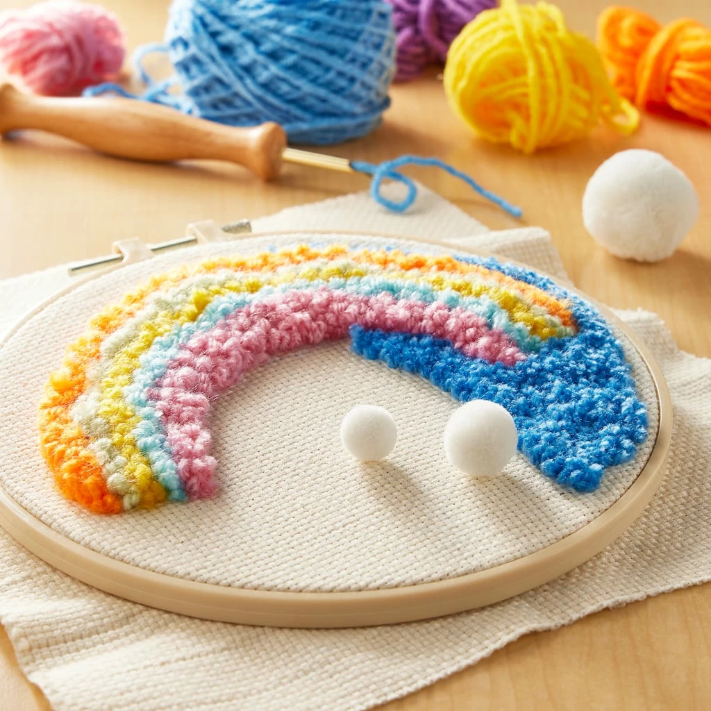 Deals π€© Rainbow & Pom-Pom Punch Needle Kit by Loops & Threads® β¨ 4 Deals π€© Rainbow & Pom-Pom Punch Needle Kit by Loops & Threads® β¨ - Image 2