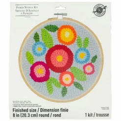 Deals 👏 Flowers Punch Needle Kit by Loops & Threads® 🔔 -Cheap The Yarnova Store 10663970 1
