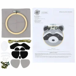 Best reviews of 👍 Raccoon Felt Hoop Kit by Loops & Threads™ ⭐ -Cheap The Yarnova Store 10663976 3