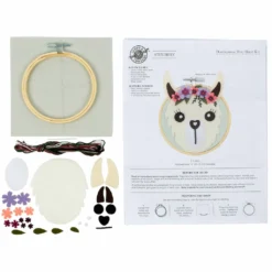 Top 10 ✨ Llama Felt Hoop Kit by Loops & Threads™ ✔️ -Cheap The Yarnova Store 10663982 3