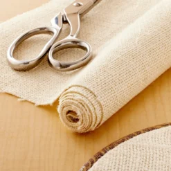 Brand new 🔔 Cream Laminated Burlap Fabric Roll by Loops & Threads® 🔔 -Cheap The Yarnova Store 10664350 20