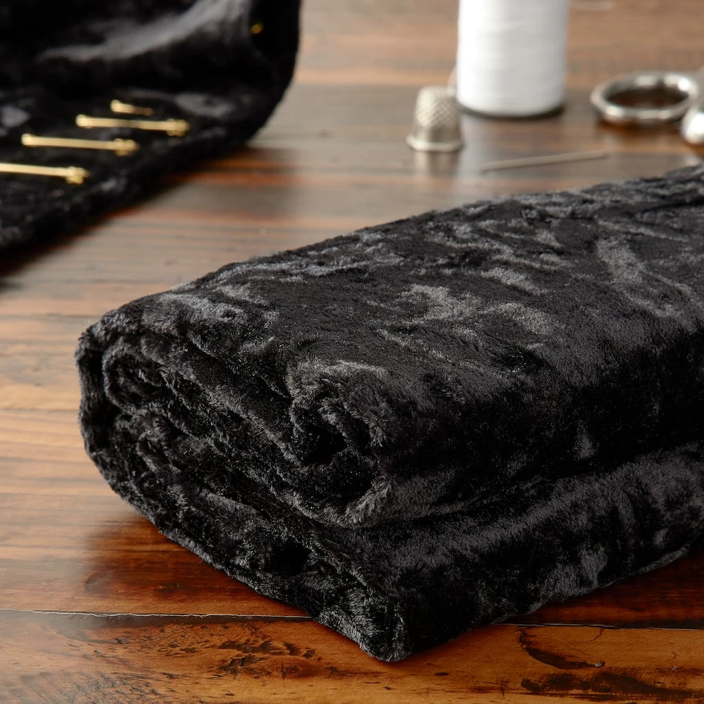 Top 10 🧨 Black Crushed Velvet Fabric Bundle by Loops & Threads® ✨ 5 Top 10 🧨 Black Crushed Velvet Fabric Bundle by Loops & Threads® ✨ - Image 3
