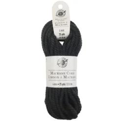 Brand new 😉 12 Pack: Macramé Cotton Cord by Loops & Threads®, 25yd. ✨ -Cheap The Yarnova Store 10665938 1 2