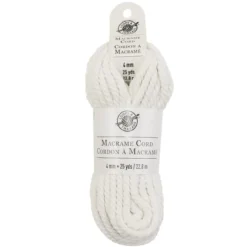 Brand new 😉 12 Pack: Macramé Cotton Cord by Loops & Threads®, 25yd. ✨ -Cheap The Yarnova Store 10665946 1 1