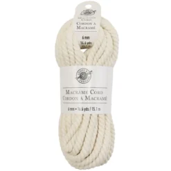 Brand new 👍 12 Pack: Macramé Cotton Cord by Loops & Threads®, 50ft. 🎉 -Cheap The Yarnova Store 10665952 1 1