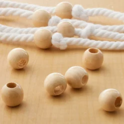 Buy ⌛ Natural Wood Round Beads by Loops & Threads®, 16mm ⭐ -Cheap The Yarnova Store 10666681 20