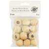 Brand new ✨ 12 Packs: 12 ct. (144 total) Natural Wood Round Beads, 25mm by Loops & Threads® 😍 -Cheap The Yarnova Store 10666683 1 1