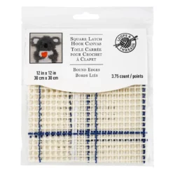 Budget ⌛ 12 Pack: 13" Square Latch Hook Canvas by Loops & Threads® ✨