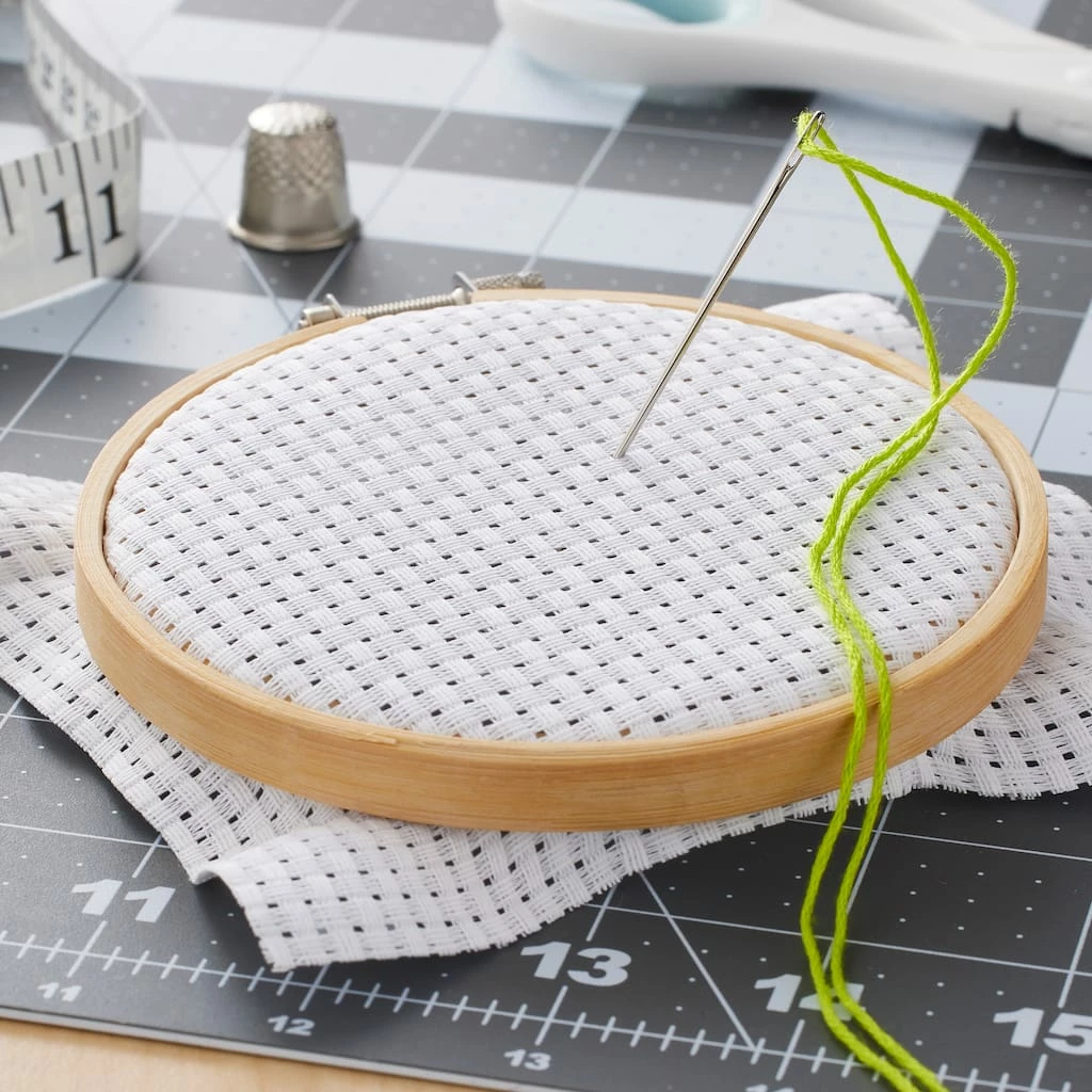 Flash Sale βοΈ White Herta Cross Stitch Fabric by Loops & Threads®, 15" x 18" π 4 Flash Sale βοΈ White Herta Cross Stitch Fabric by Loops & Threads®, 15" x 18" π - Image 2