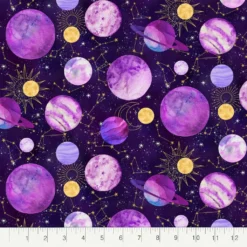 Discount 💯 Purple Space Cotton Fabric Bundle by Loops & Threads™ 🔔 -Cheap The Yarnova Store 10691450 4