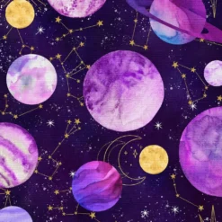 Discount 💯 Purple Space Cotton Fabric Bundle by Loops & Threads™ 🔔 -Cheap The Yarnova Store 10691450 5
